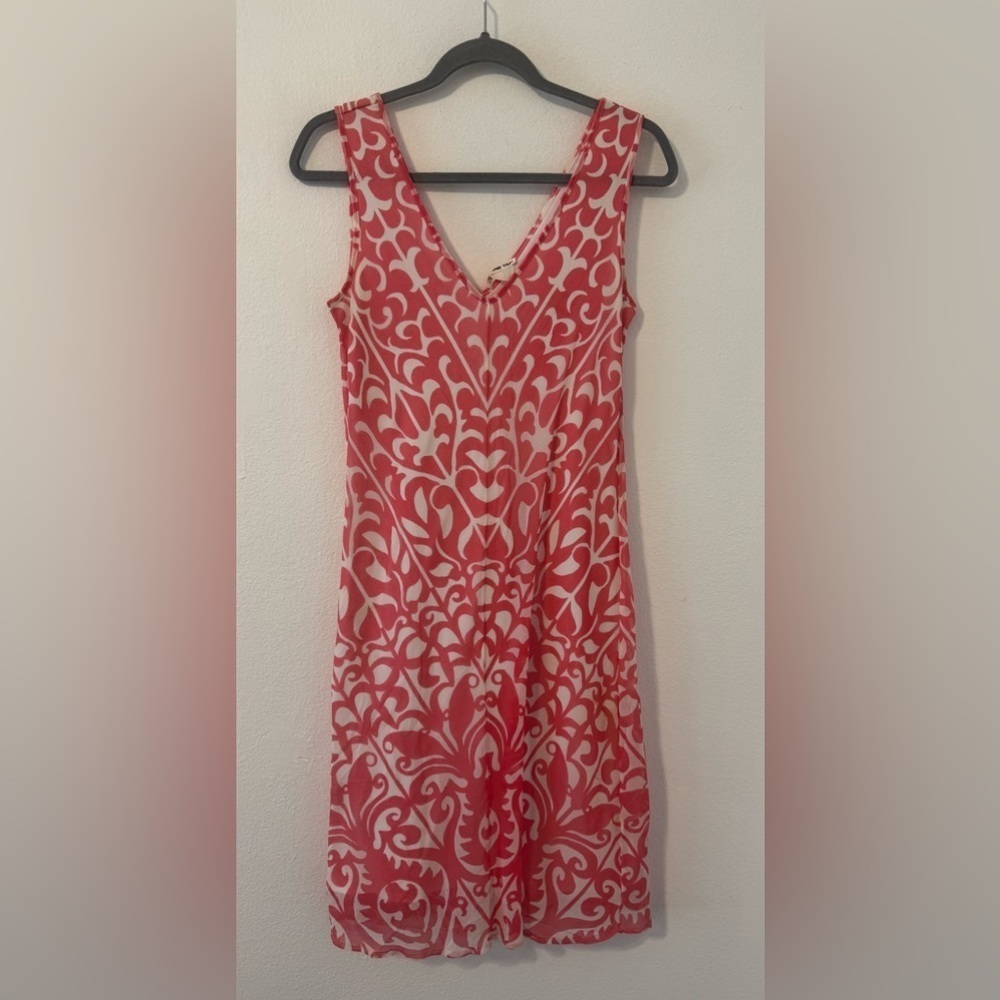 Vintage Vivienne Tam Printed Sleeveless Dress Nylon Mesh Y2K 90s NO SIZE *SPOT*